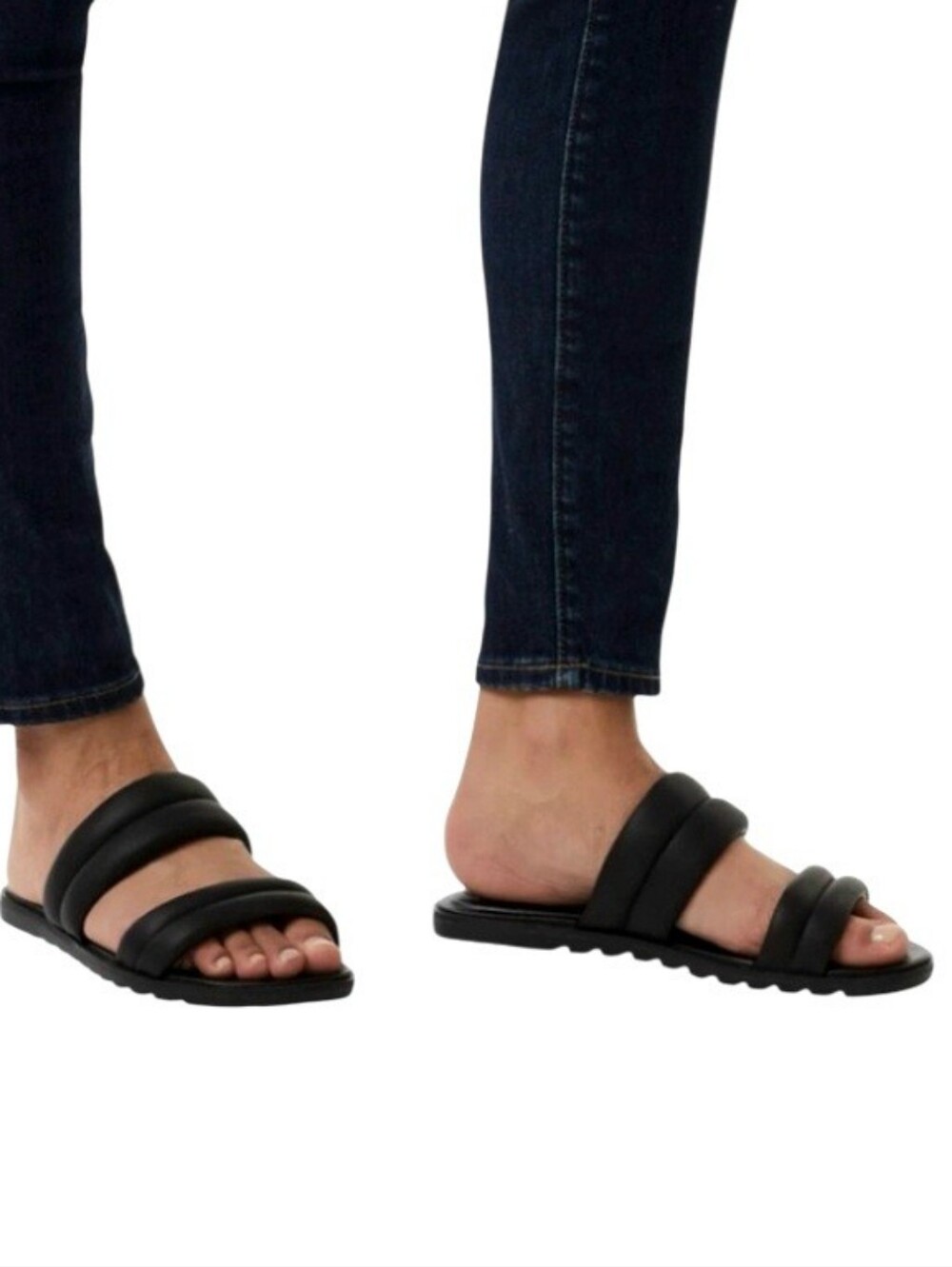 Sorel Ella II Black Puff Slide Sandals Size 8.5 - Picture 4 of 14